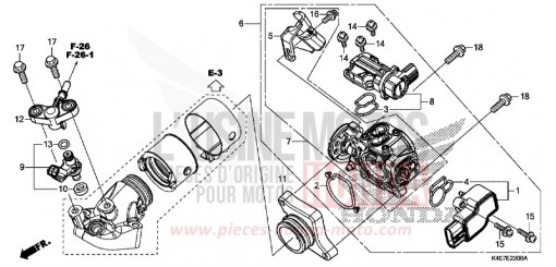 THROTTLE BODY/FUEL INJECTOR NSS125ADK de 2019